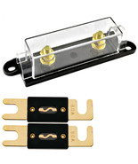 1/0/4/8 Gauge Anl Fuse Holder With 2 Pack Gold Plated 80 Amp Anl Fuse - £12.96 GBP