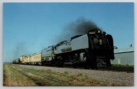 Union Pacific 8444 In Overland Passenger Colors At Sidney Nebraska Postcard D36 - £2.95 GBP