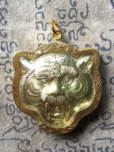 Rare Magic Tiger LP Pern Bangpra Temple Protective Powerful Thai Buddha Amulets - £15.97 GBP