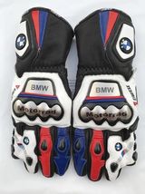 BMW M1000RR MotoGP Racing Leather Motorcycle Gloves |Biker Gloves| - $135.00