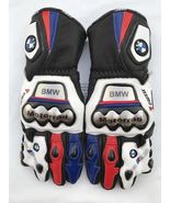 BMW M1000RR MotoGP Racing Leather Motorcycle Gloves |Biker Gloves| - $135.00