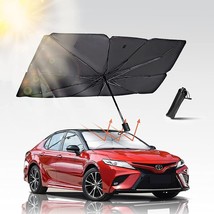 Car Windshield Sun Shade Umbrella, UV Reflecting Foldable (57&#39;&#39; x 31&#39;&#39;) - £15.14 GBP