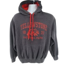 Yellowstone National Park Hoodie Size S Prairie Mountain Gray - £23.69 GBP