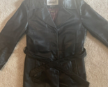 Pelle Studio Wilson Leather Long Coat Jacket Womens M Thinsulate Liner B... - £39.33 GBP