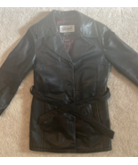 Pelle Studio Wilson Leather Long Coat Jacket Womens M Thinsulate Liner B... - €43,08 EUR