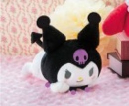 Japan Kuromi Lying Plush - 15cm Valentine&#39;s Day Birthday Gift - $33.89