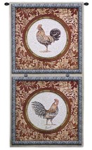 26x52 PLUMAGE I Rooster Chicken Farm Country Tapestry Wall Hanging - £93.86 GBP