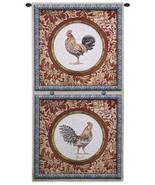 26x52 PLUMAGE I Rooster Chicken Farm Country Tapestry Wall Hanging - $118.80