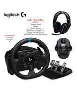  KIT Logitech G923 Steering Wheel, Pedals, Gearbox, DTS WIFI Headset, Mi... - £625.15 GBP