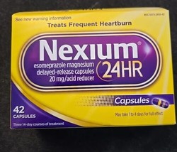 Nexium 24 HR Acid Reducer 42 Capsules (MO3) - $23.76