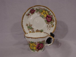 Salisbury Fine Bone China Pansy Cup &amp; Saucer - $13.85