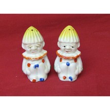 Vintage Japan Colorful Clown Salt &amp; Pepper Shakers - £15.81 GBP