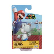 Super Mario White Yoshi 2.5&quot; Collectible Figure - £9.57 GBP