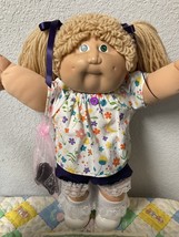 First Edition Vintage Cabbage Patch Kid Girl Freckles Wheat Hair Head Mo... - $375.00