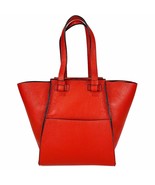 Red Leather Large Handbag Hand Made In Italy - $89.99