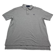Polo Ralph Lauren Shirt Mens Large Grey Gray Rugby Pony Logo Dress Casual  - £14.69 GBP