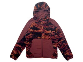 Oakley Men M Red/Black Tiger Camo Caribou Sherpa Fleece Outdoor Hooded J... - $80.75