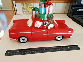 Santa Riding in Chevrolet Car Delivering Presents collectable décor - £33.83 GBP