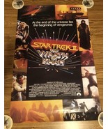 Star Trek: The Wrath of Khan Original Movie Poster 1982 VG - £23.39 GBP