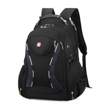 Larger Travel backpack 15.6&quot; Laptop Backpack Men USB Charging swiss-multifunctio - £56.79 GBP