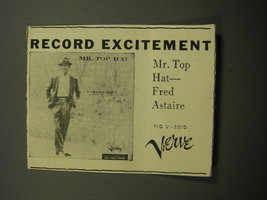 1957 Verve Records Ad - Record Excitement Mr. Top Hat - Fred Astaire - £14.78 GBP