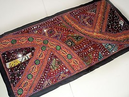 Wall Tapestry Bohemian Hand Patchwork Table Runner Decor Vintage Hanging W70 - £19.77 GBP