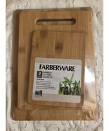 Farberware 3-Piece Bamboo Cutting Board Set in Assorted Sizes - $43.50 CAD