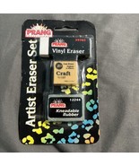 Artist Eraser Set Prang Kneaded Rubber Craft Gum Eraser Vinyl Block Eras... - $92.73 MXN
