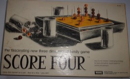 Vintage Score Four 3 Dimensional Family Game 2-8 Players 1971 Complete - $12.99