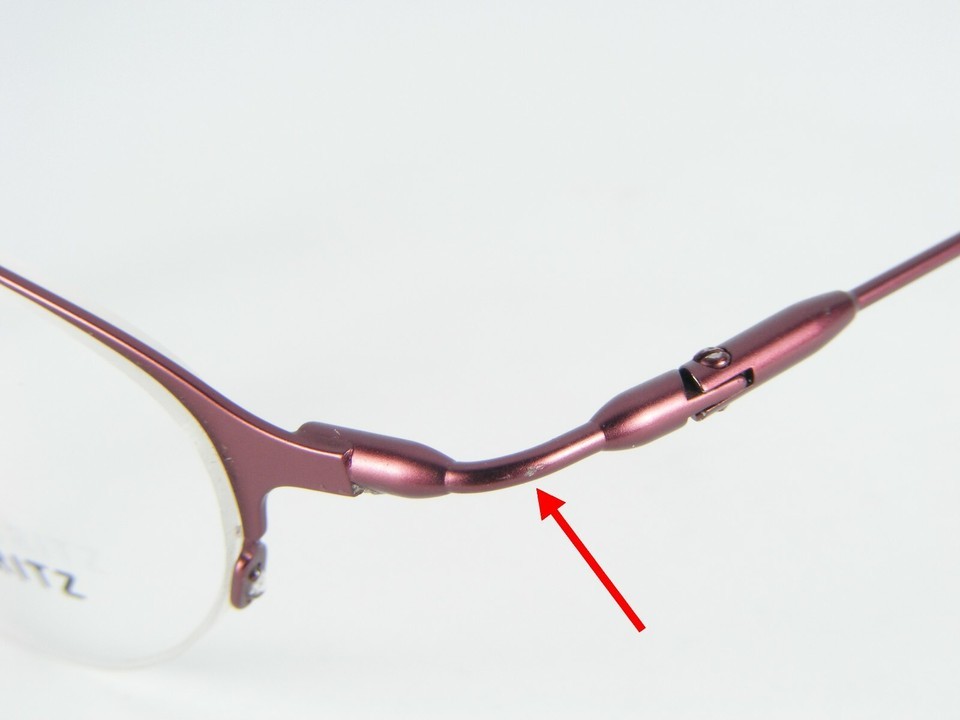 ST. MORITZ CYBER 805 WINE MATT EYEGLASSES GLASSES METAL FRAME 44-19-140mm "READ" Item image 3