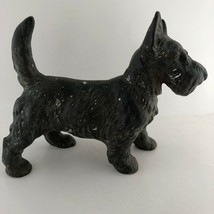 GREAT Antique Cast Iron Scottie Dog Scotch Terrier Doorstop 5 x 6 Statue Bookend - £66.02 GBP