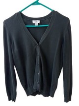 Moda Internation Classic Black  Size S Sweater Womens Cardigan Silk Cash... - $20.34