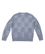 J. Crew Wallace &amp; Barnes Mens L Blue Marled Sky Patchwork Stitch Crew Sw... - $70.85 CAD