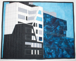 Tri-Color Building 459 &amp; 457 West 18th Street New York City ~ Art Quilt - £557.81 GBP