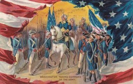 Tuck&#39;s Patriotic Washington Taking Command of the Army 1911 Postcard D49 - £7.91 GBP