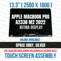 A2338 Apple Macbook Pro 13&quot; M2 2022 LCD Assembly EMC 8162 Space Gray - £179.87 GBP