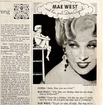 Mae West Lux Toilet Soap Paramount Movie Star 1934 Advertisement NRA Stamp DWU1 - £39.10 GBP