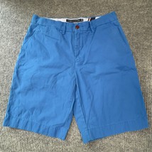 Tommy Hilfiger Chino Shorts Men 30 Blue Classic Fit Casual Work Beach Zi... - $20.25