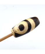 Vintage OLD Himalayan Indo Tibetan Eyes Dzi Amulet Bead - $113.56 CAD