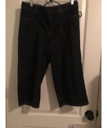 Dockers Women&#39;s Capri Denim Jeans Blue Pockets Size 8  - £36.35 GBP