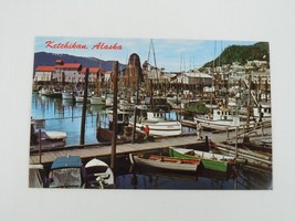 Stedman Street Fishing Boat Harbor Ketchikan Alaska Postcard - $2.47