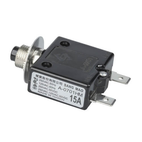 Circuit Breaker (250VAC or 50VDC) - 15A - $22.25