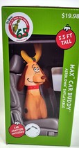 Max 3.5&#39; Led Lighted Car Buddy Airblown Inflatable Christmas Gemmy Passenger - £14.93 GBP