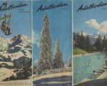 Adelboden Switzerland Brochure 1930&#39;s Climate Cure &amp; Sport  - $17.82