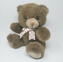 12&quot; Vintage Yang Jee Brown Teddy Bear Hidden Pocket Stuffed Animal Plush Toy - £60.36 GBP