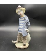 Vintage 1986 Lladro Little Traveler #7602 Contemplative Clown Retired - $128.61 CAD