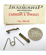 1 Set Vintage TRADESHIP Japan 1/24 1/32 Slot Car CARBONS +SPRINGS MN-30 ... - $94.35 MXN