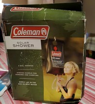 Coleman 5 Gallon Black PVC Hanging Solar Camping Shower Bag - - £10.97 GBP