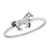 Free Spirit Running Stallion Horse Sterling Silver Ring-8 - £10.34 GBP
