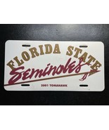 License Plate Vintage Florida State FSU Football 2001 TOMAHAWK - $33.53 CAD